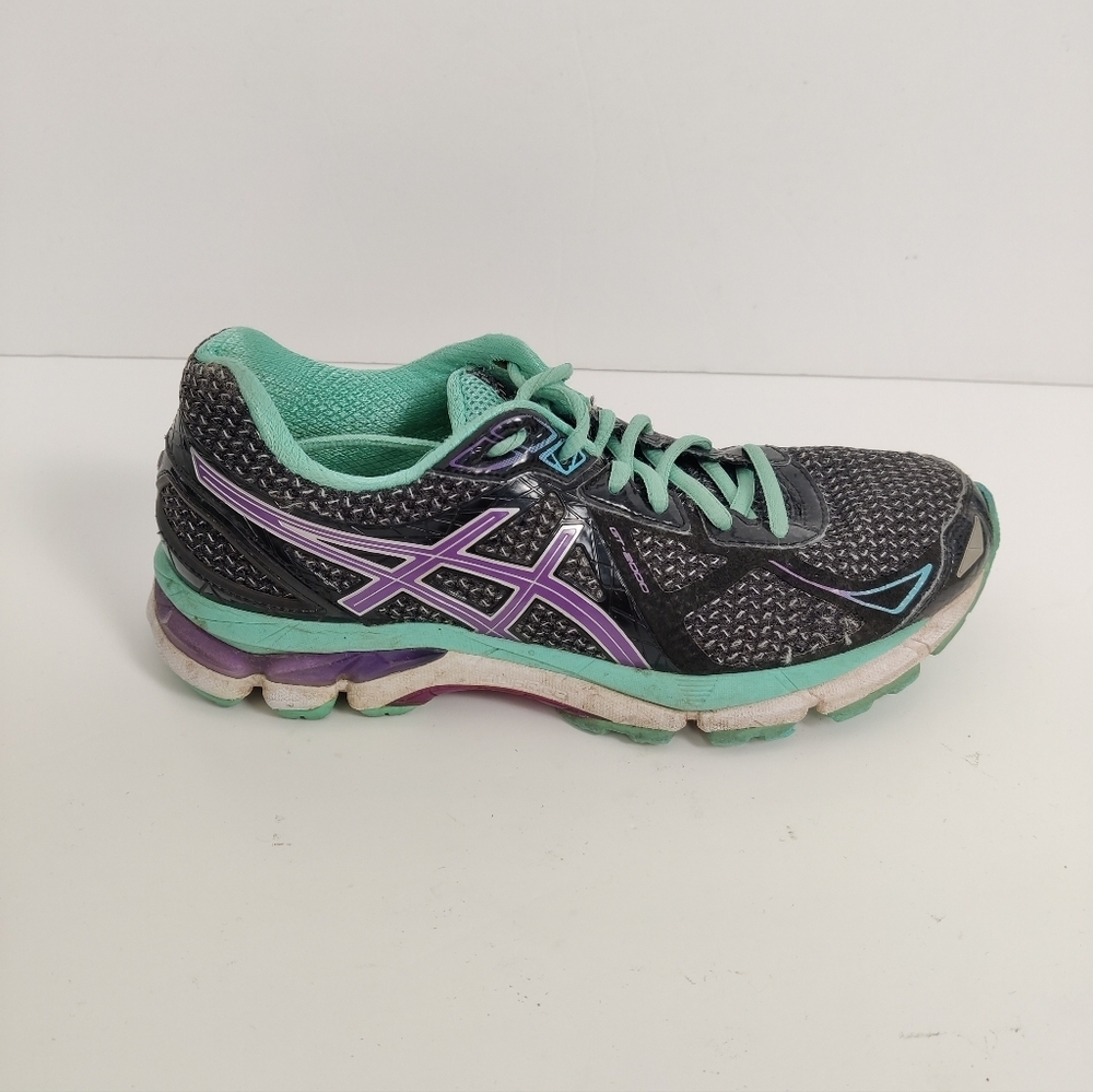 Asics GT 2000 Womens - Size 7.5 - Black Teal Purple - T550N (18-0)